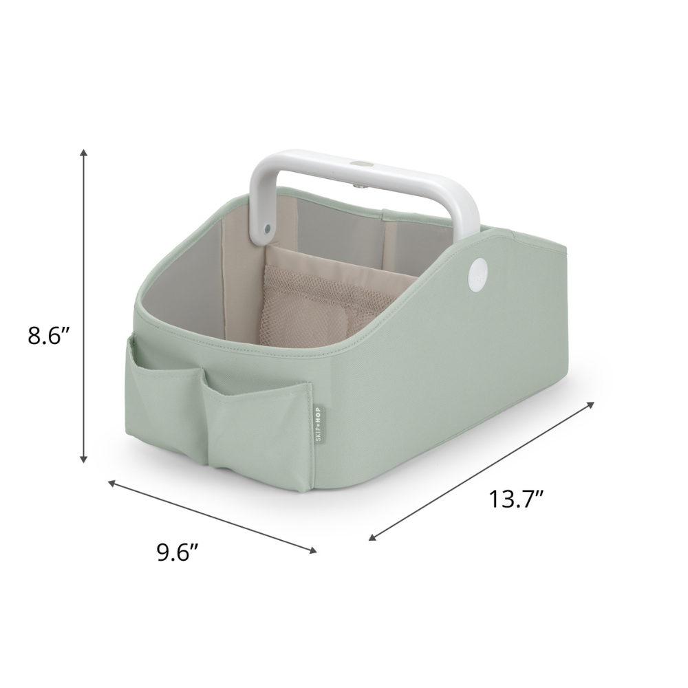 Light Up Nappy Caddy - Sage
