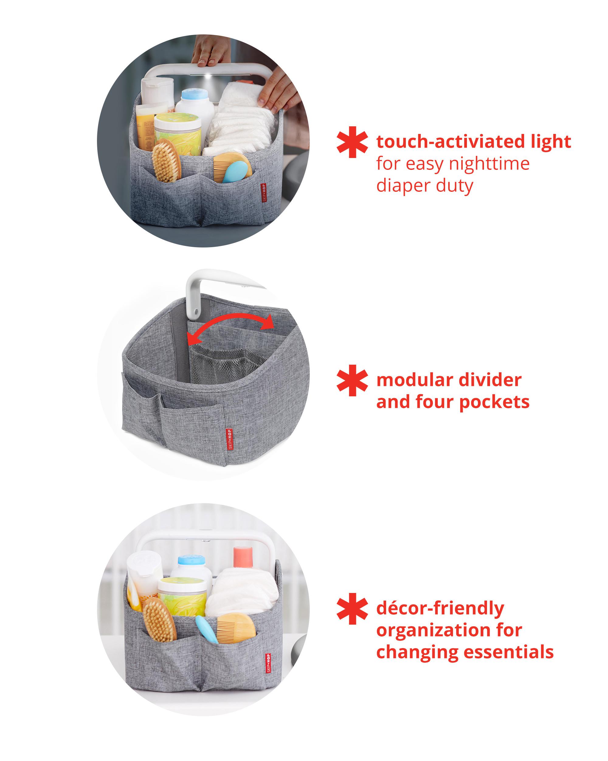 Oat Light Up Nappy Caddy