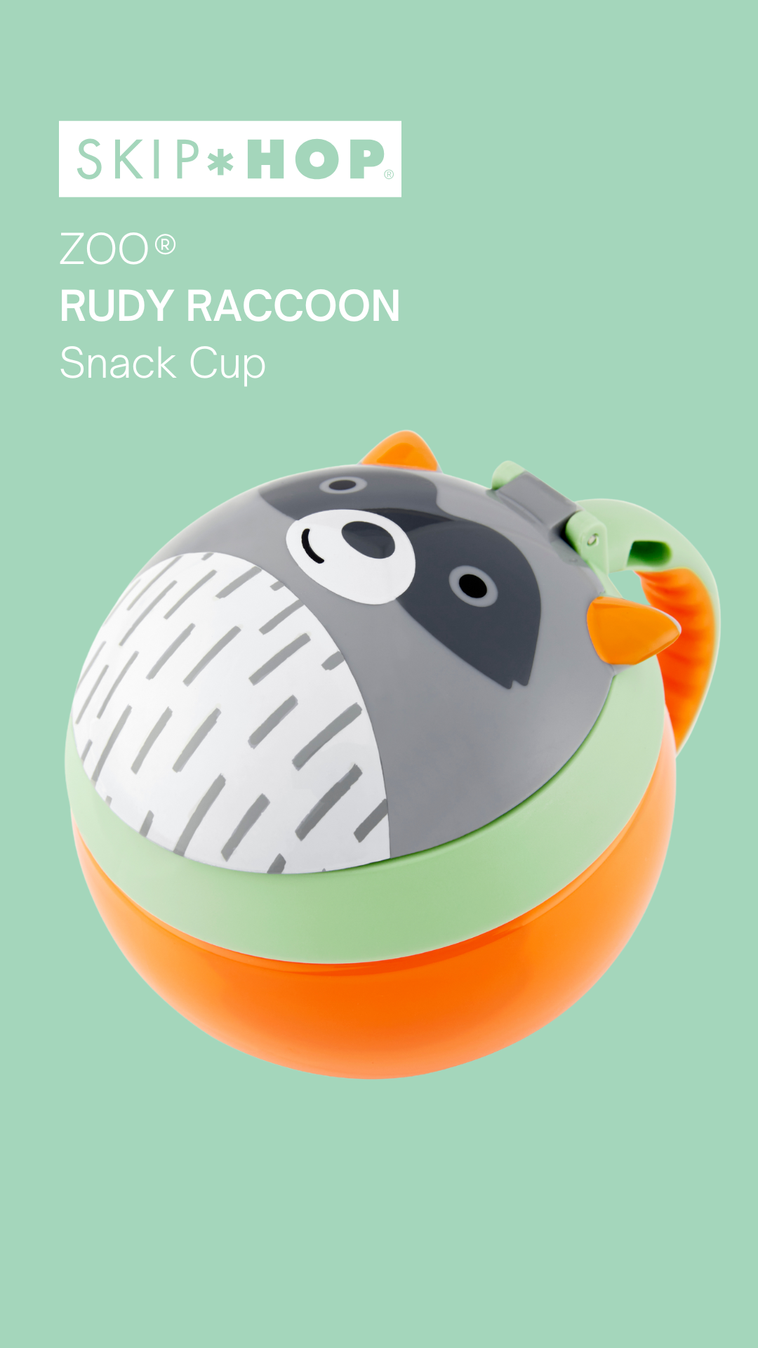 Zoo Snack Cup - Rudy Raccoon