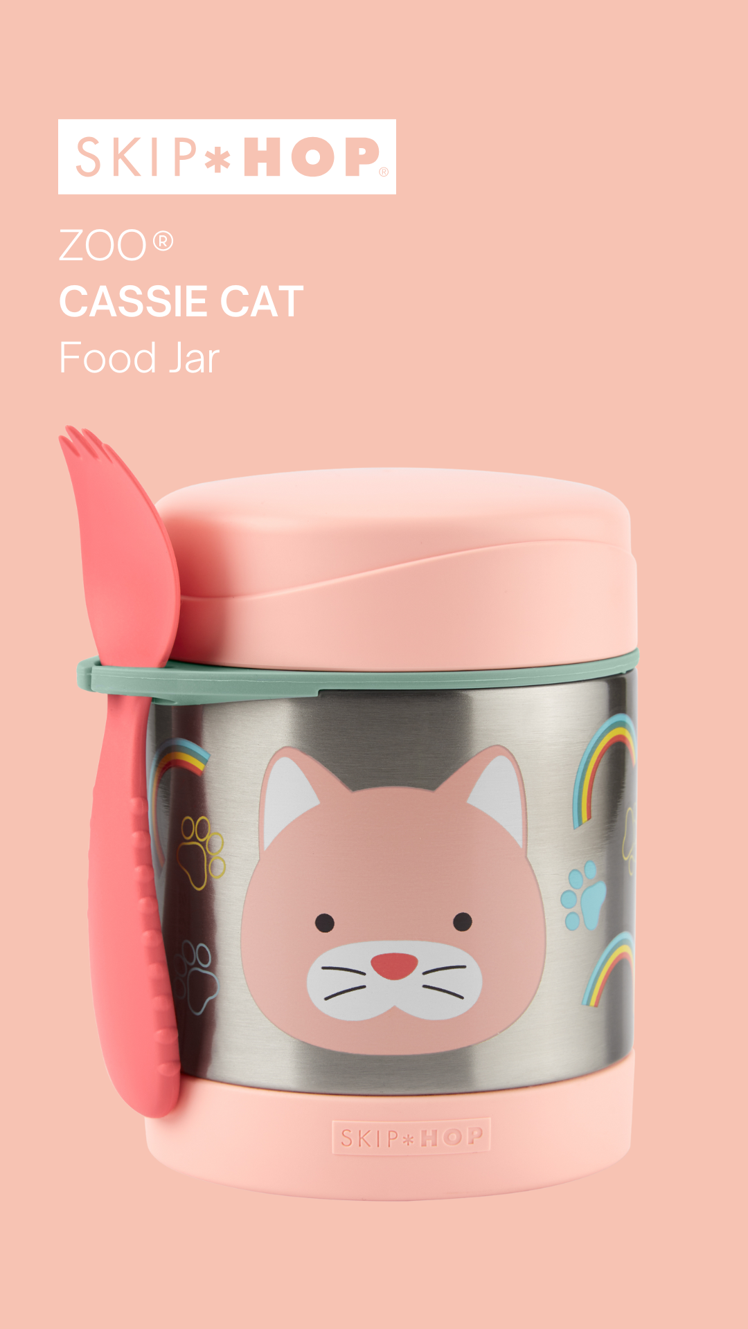 Skip Hop Zoo Insulated Food Jar - Cat