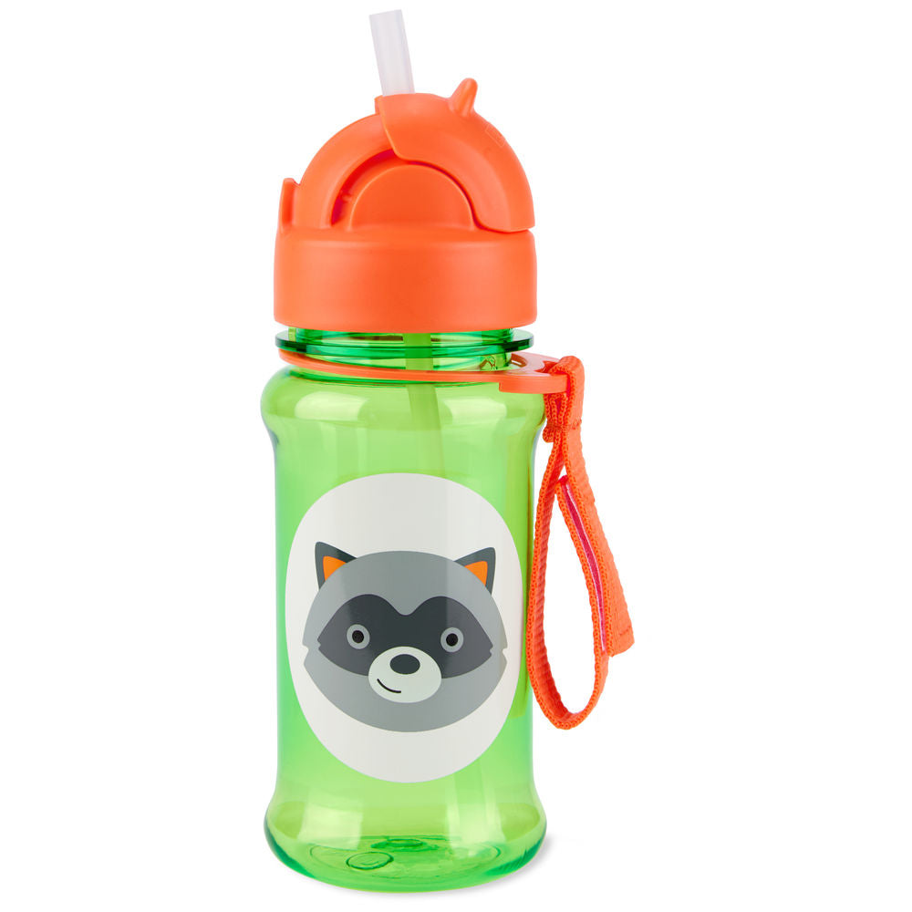 Zoo Tritan Renew Straw Bottle - Rudy Raccoon