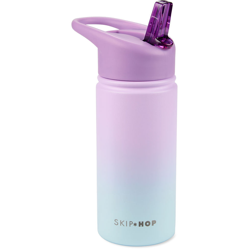 Skip Hop Wander Stainless Steel Water Bottle - Ombre Purple
