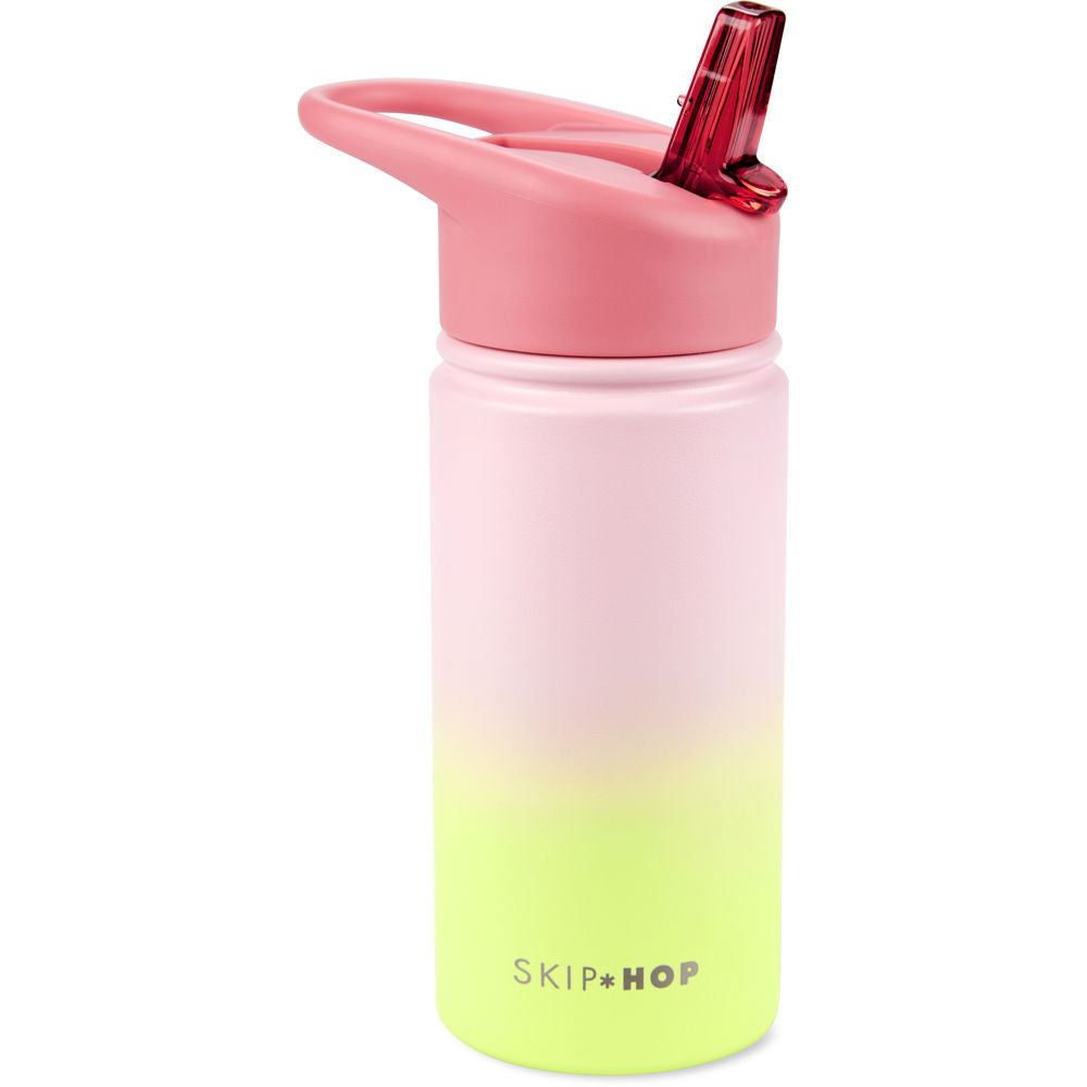 Skip Hop Wander Stainless Steel Water Bottle - Ombre Pink