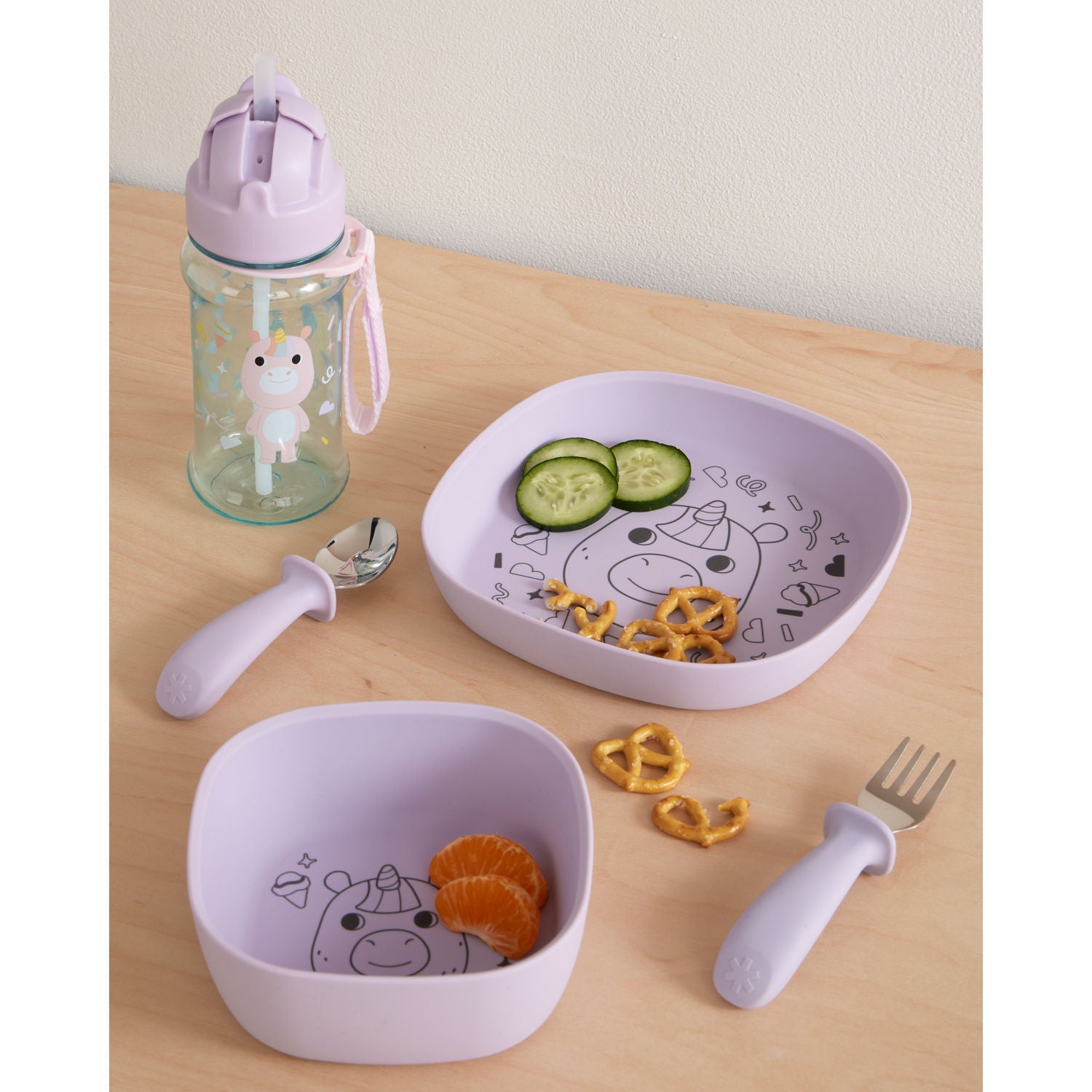 Purple Besties Squad Fork & Spoon Set