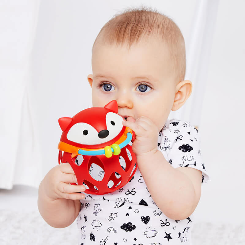 Explore & More Fox Roll Around Rattle