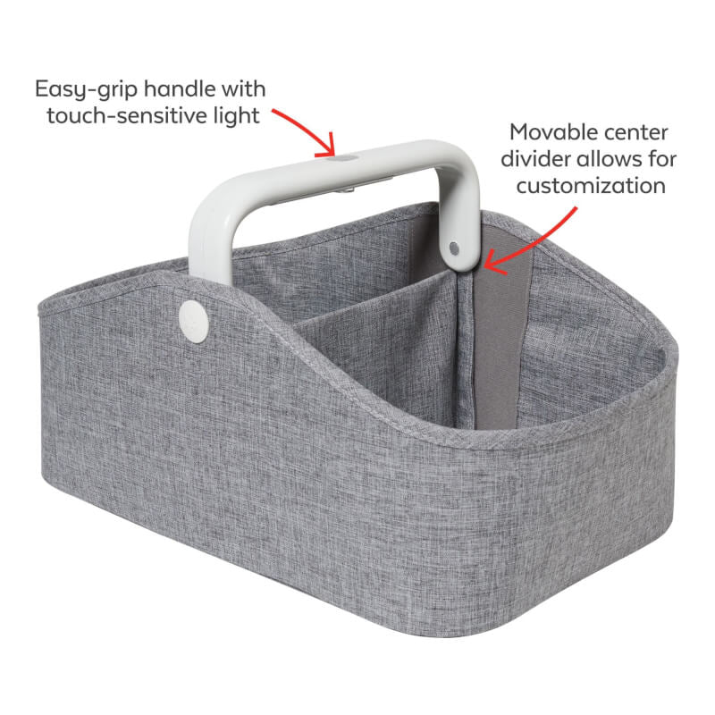 Light Up Nappy Caddy - Grey