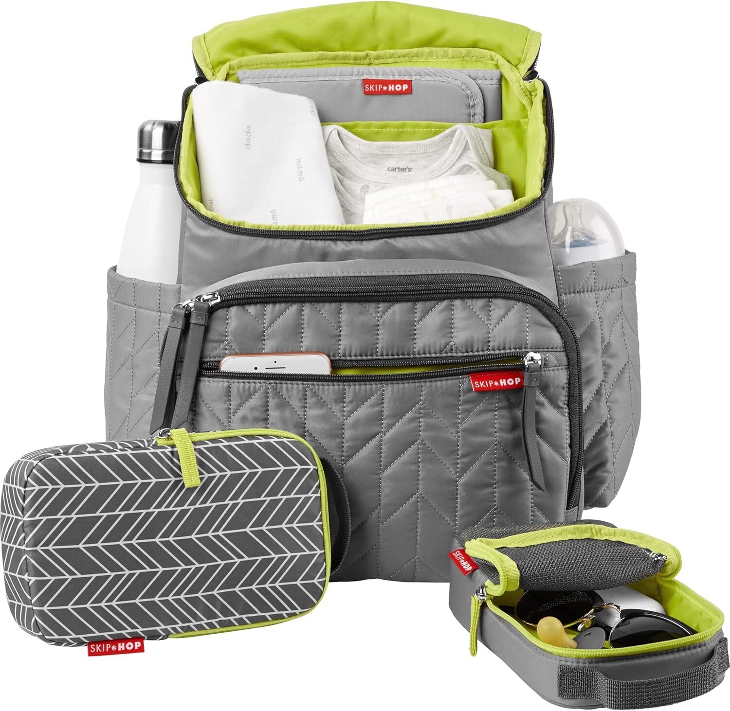Grey Forma Nappy Bag Backpack