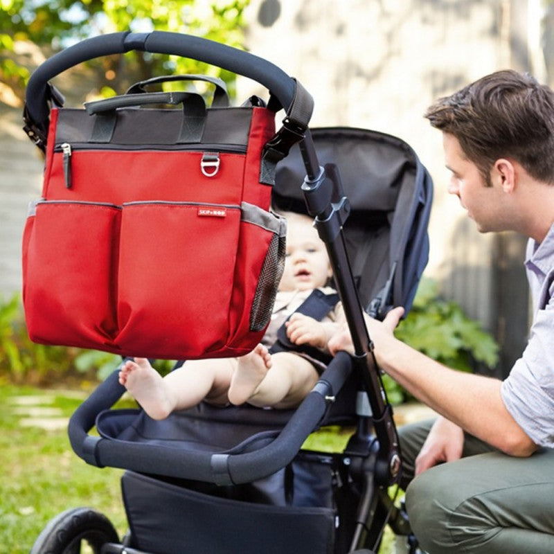 Duo Signature Nappy Bag - Red