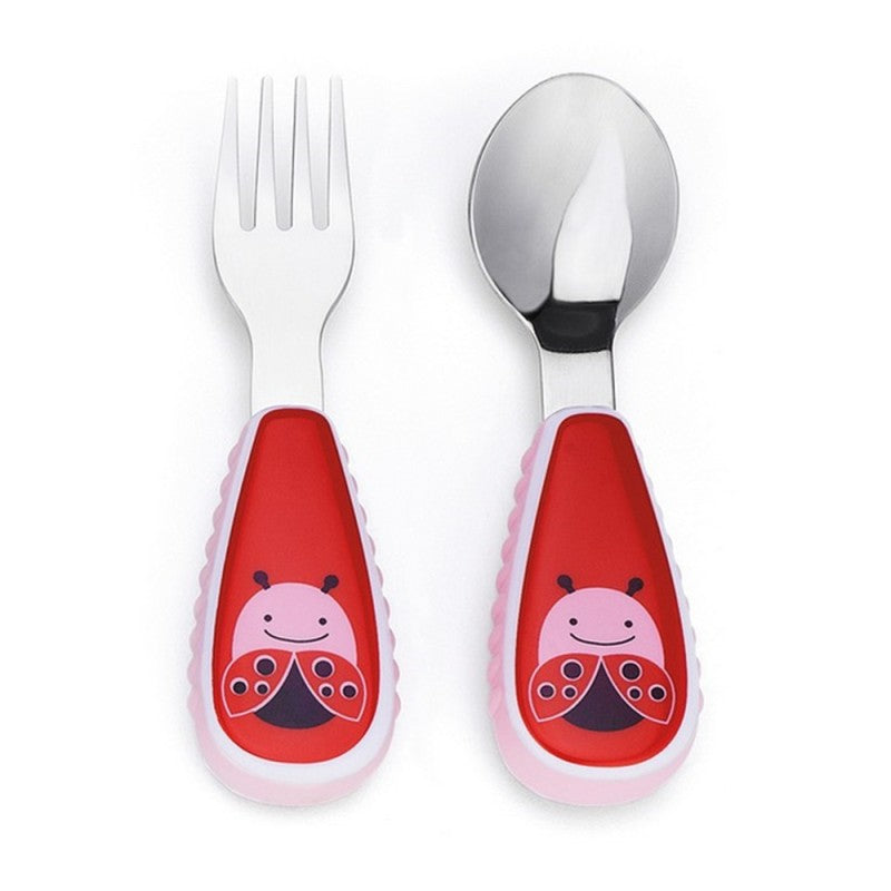 Zoo Utensils Fork & Spoon - Ladybug