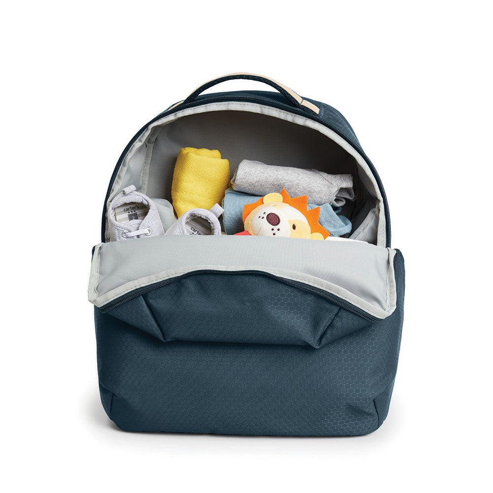 Go Envi Eco Friendly Nappy Backpack - Blue Grey Hex