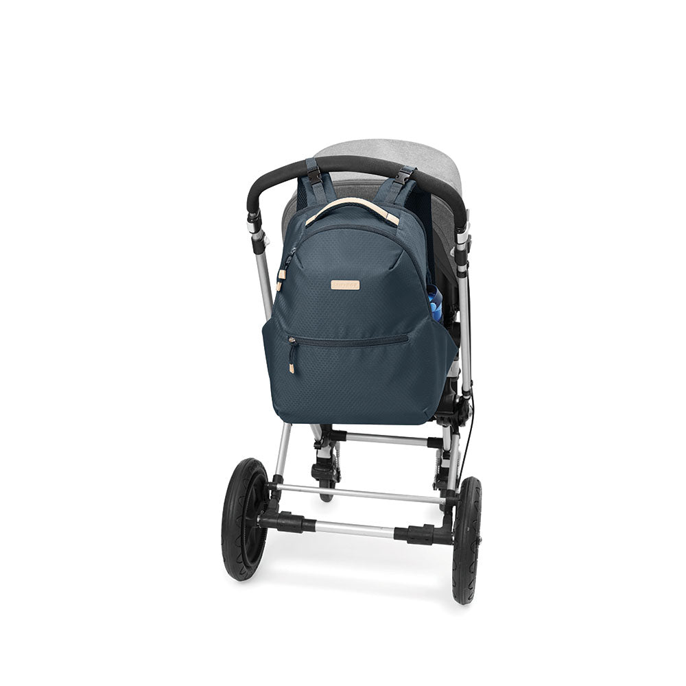 Go Envi Eco Friendly Nappy Backpack - Blue Grey Hex