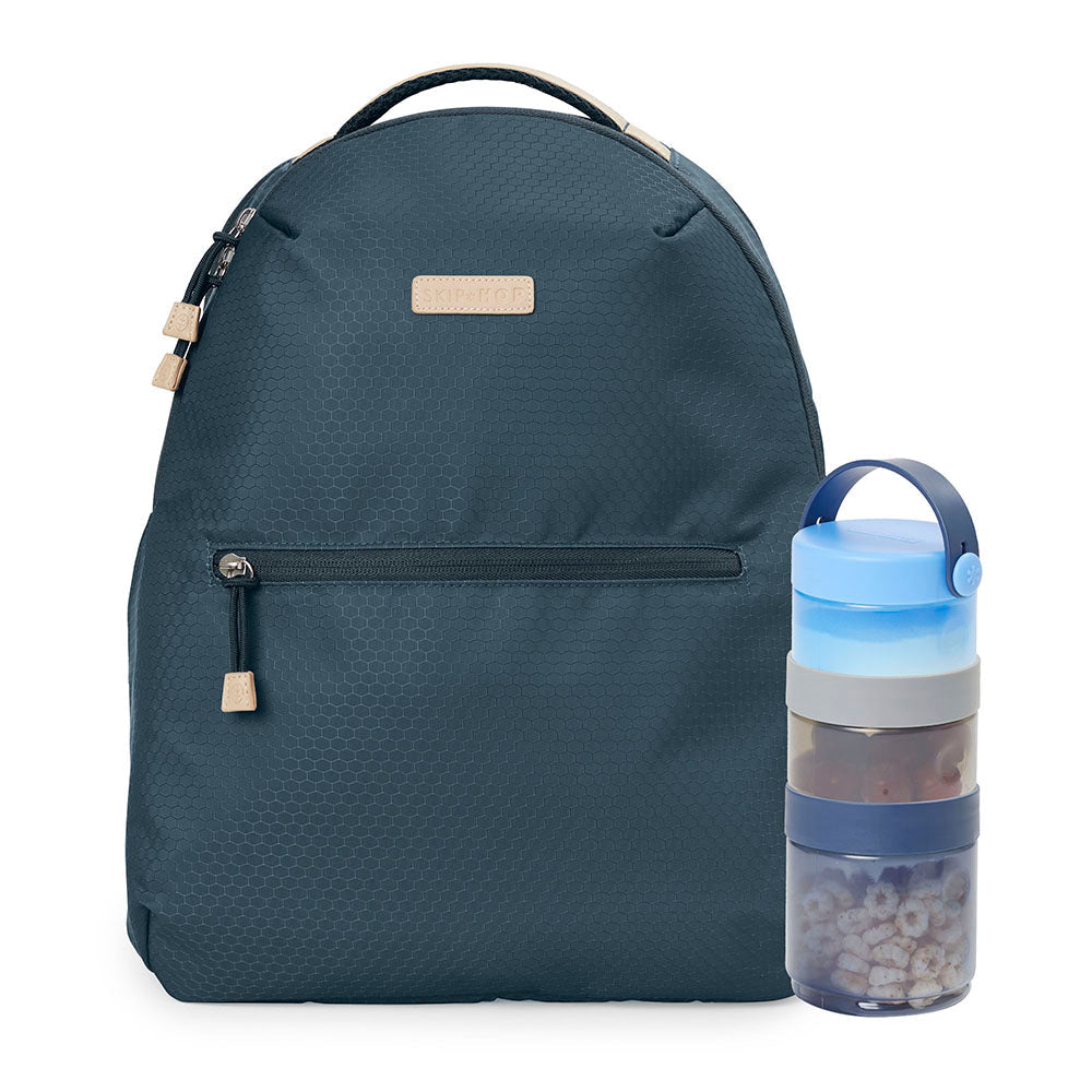 Go Envi Eco Friendly Nappy Backpack - Blue Grey Hex