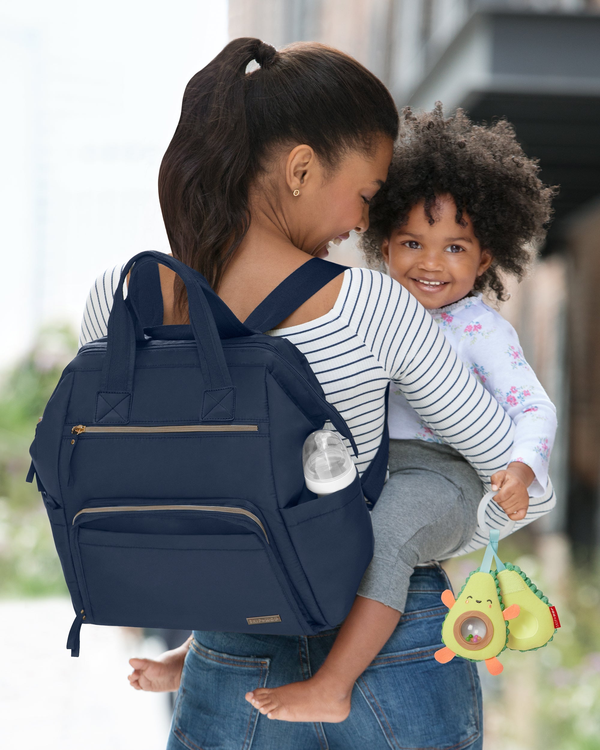 MainFrame Wide Open Nappy Backpack - Navy