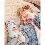 Spark Style Stainless Steel Straw Bottle - Ice Cream