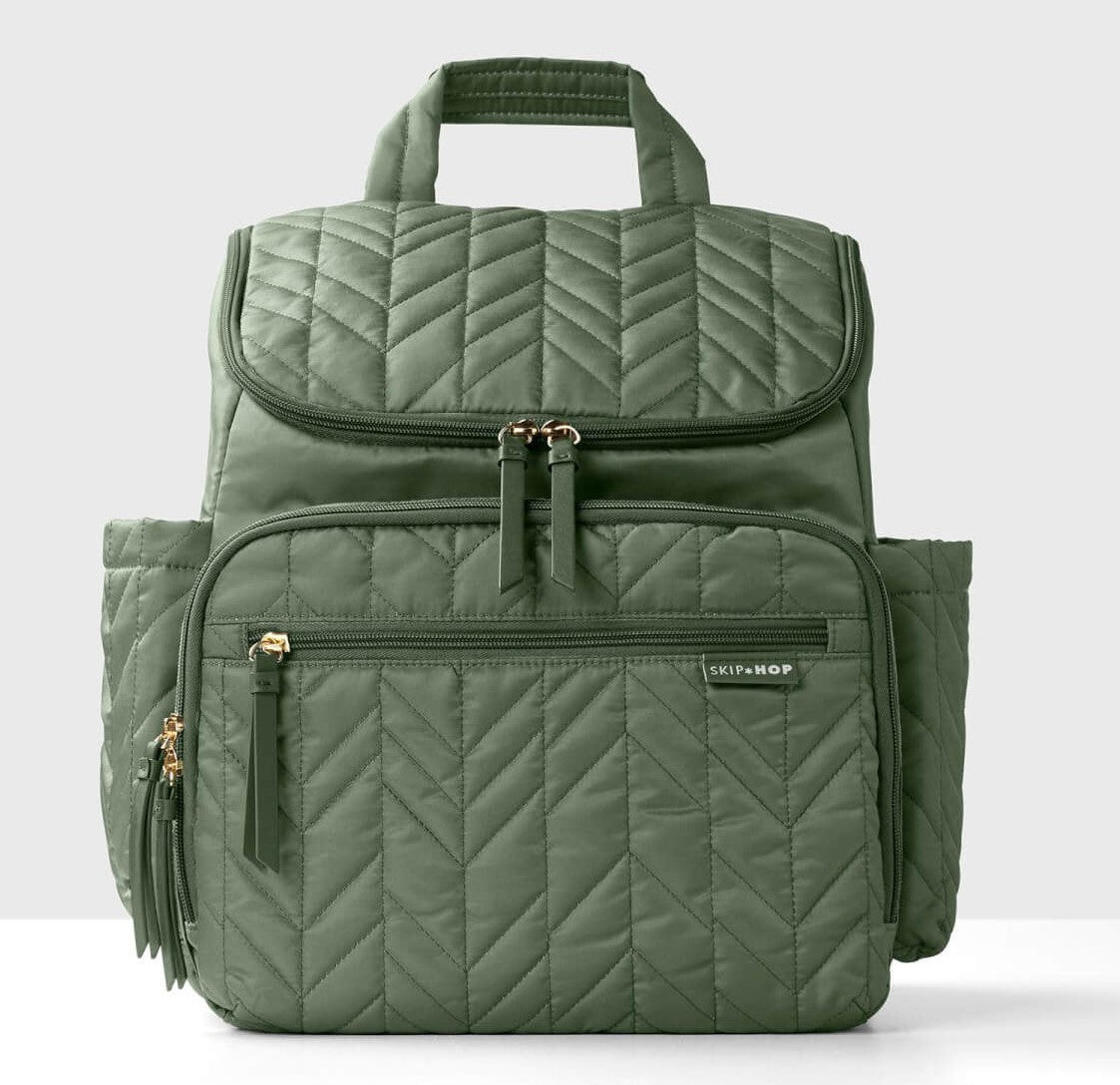 Dark Sage Forma Nappy Bag Backpack