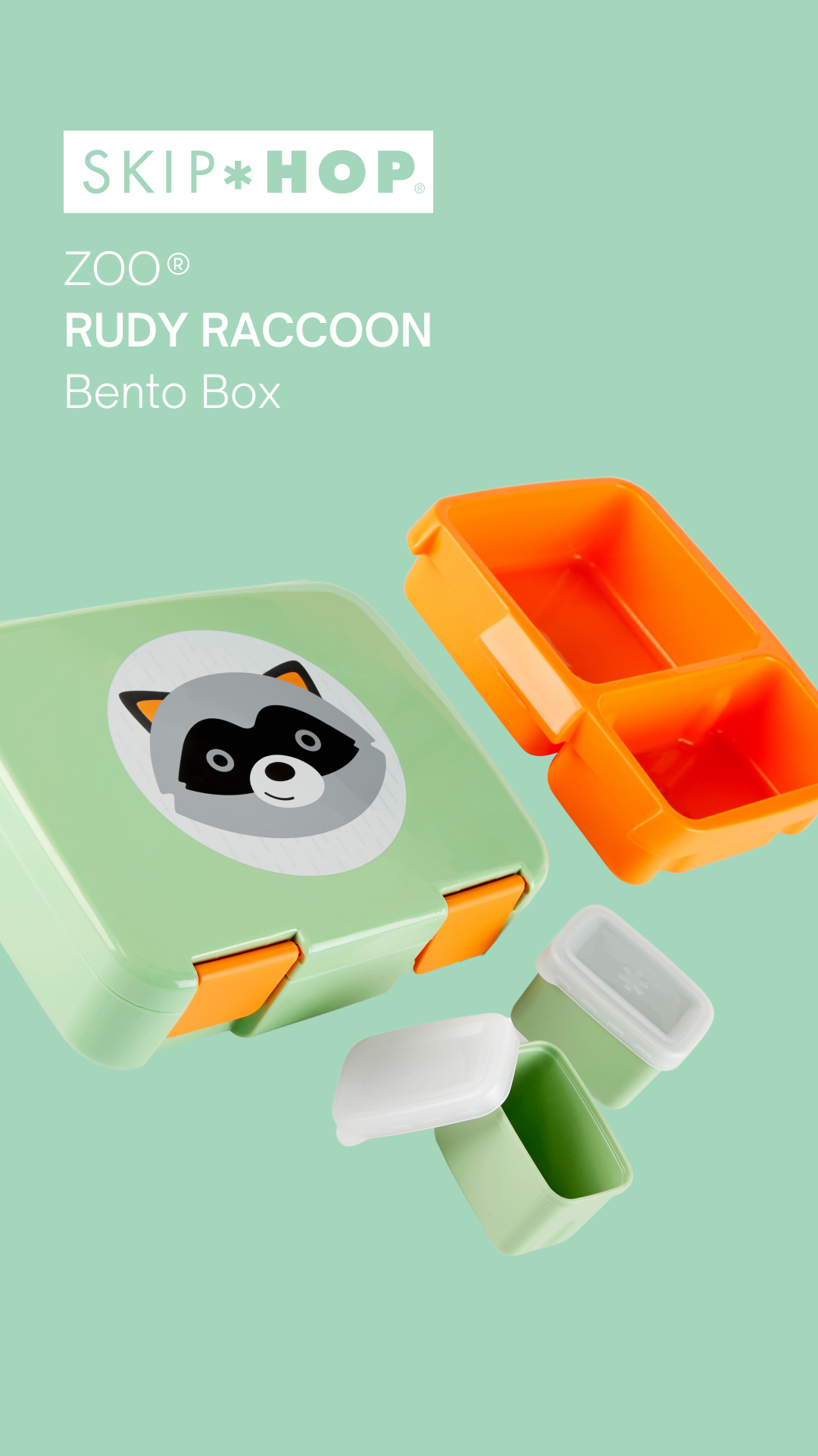 Zoo Bento Lunch Box - Rudy Raccoon