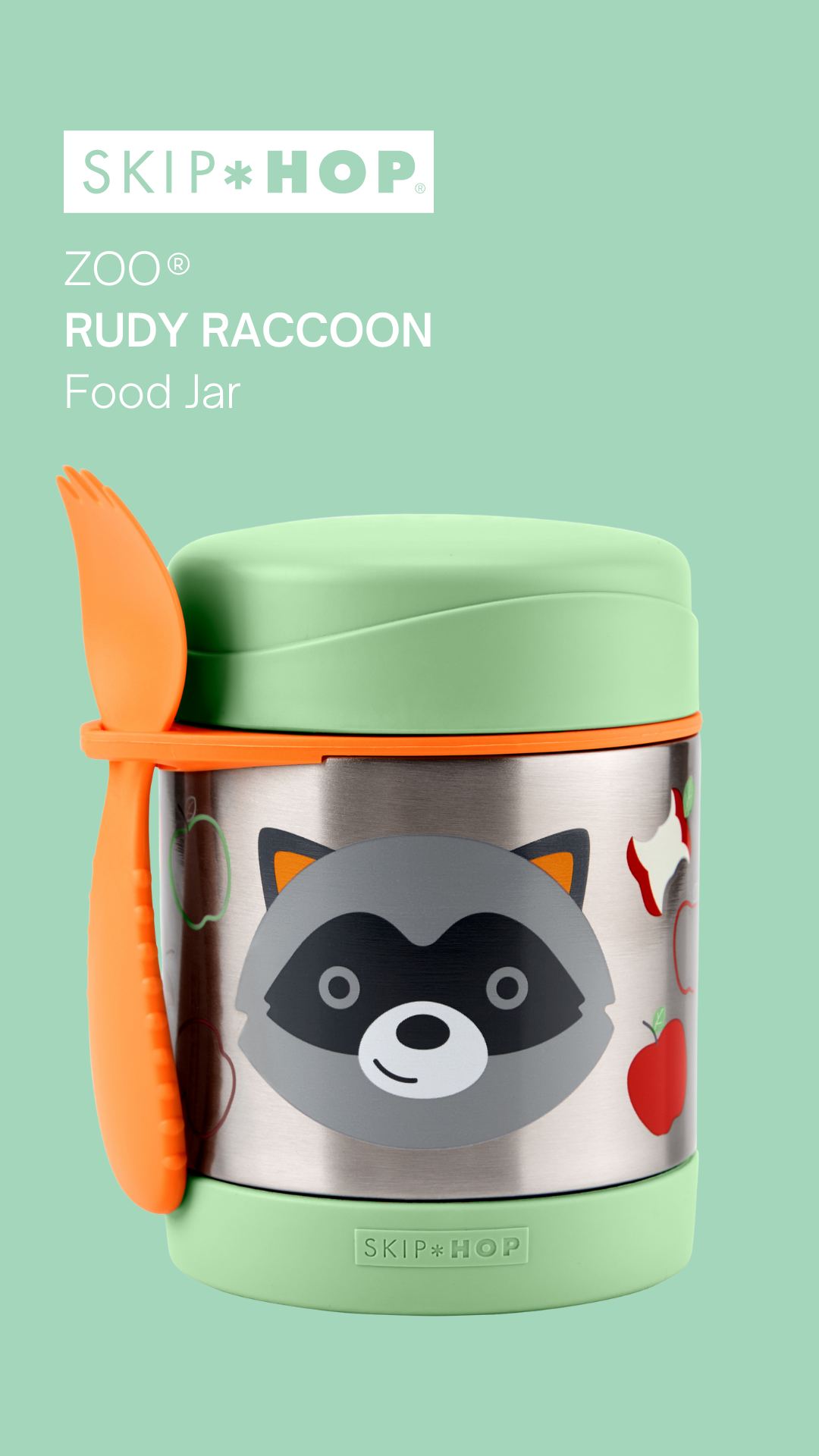 Skip Hop Zoo Insulated Food Jar - Raccoon
