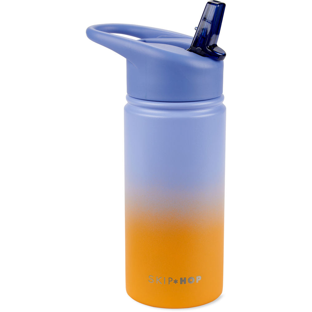 Skip Hop Wander Stainless Steel Water Bottle - Ombre Blue