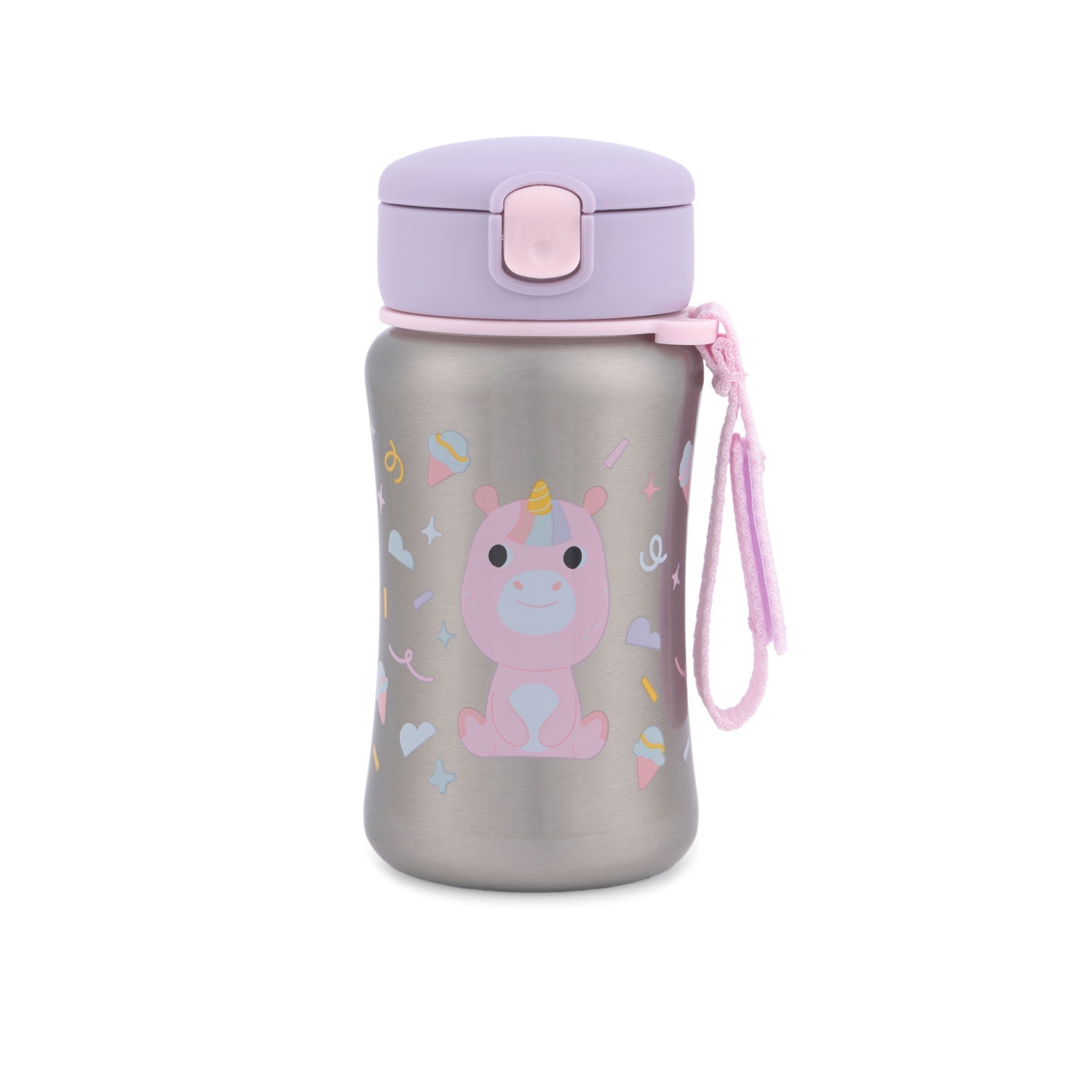 Unicorn Besties Squad Stainless Steel Straw Bottle