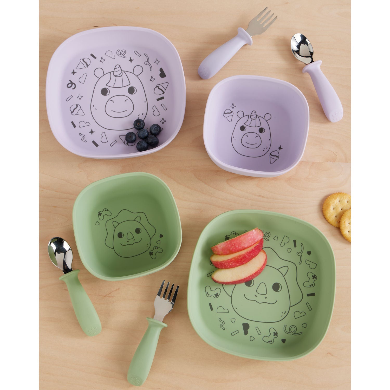 Green Besties Squad Fork & Spoon Set
