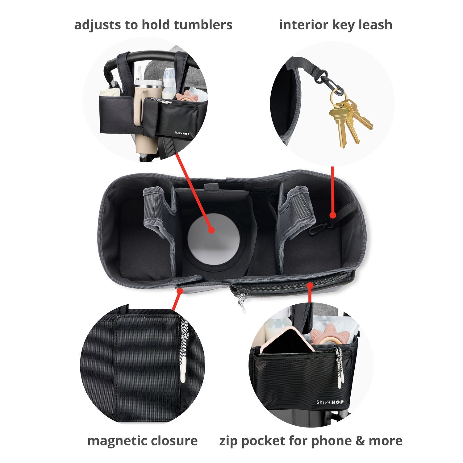 Black Ultimate Stroller Organiser