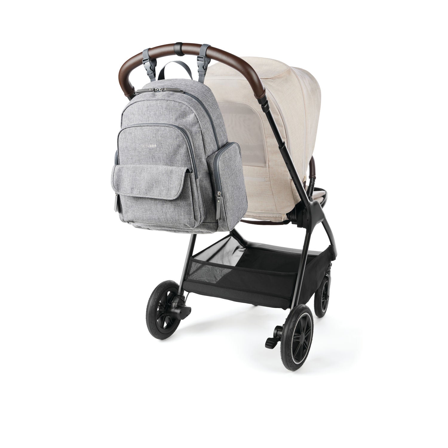 Heather Grey Luna Nappy Backpack