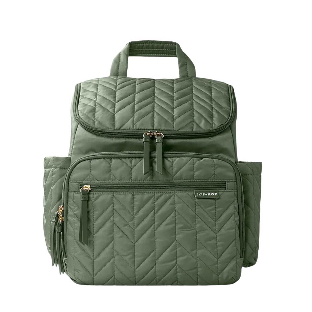 Dark Sage Forma Nappy Bag Backpack