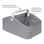 Light Up Nappy Caddy - Grey