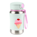 Ice Cream Spark Style Stainless Steel Straw Bottle 350ml