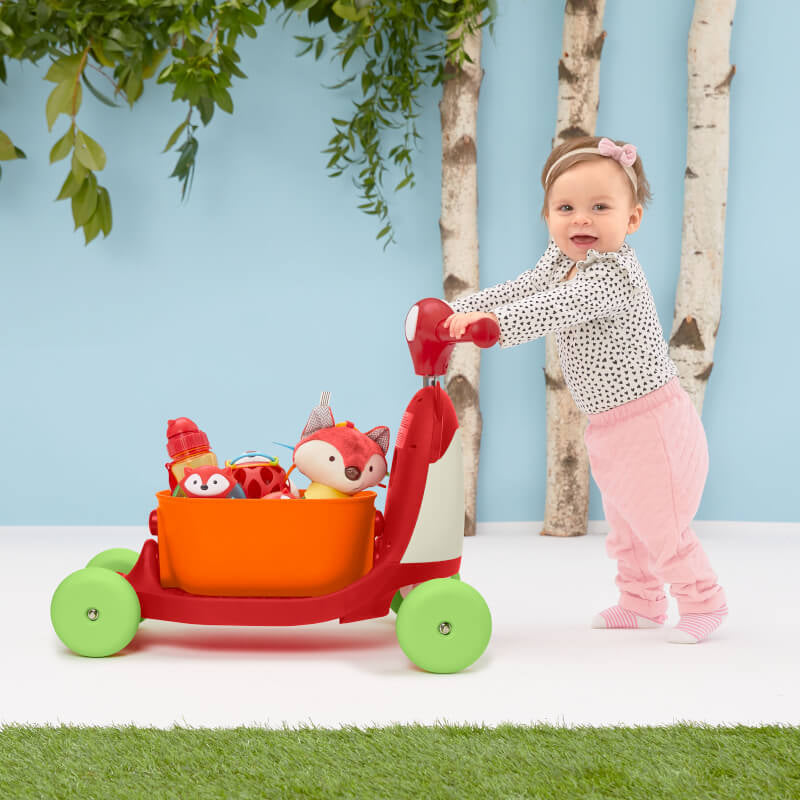 Skip Hop Zoo 3-in-1 Ride On Toy - Fox