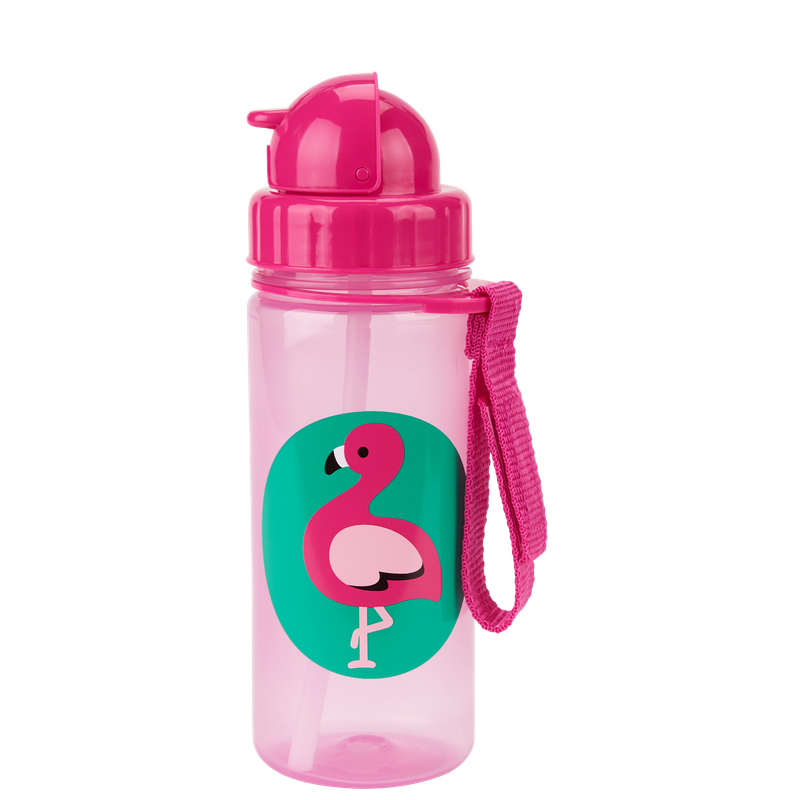 Skip Hop ZOO PP Straw Bottle 390ml - Flamingo