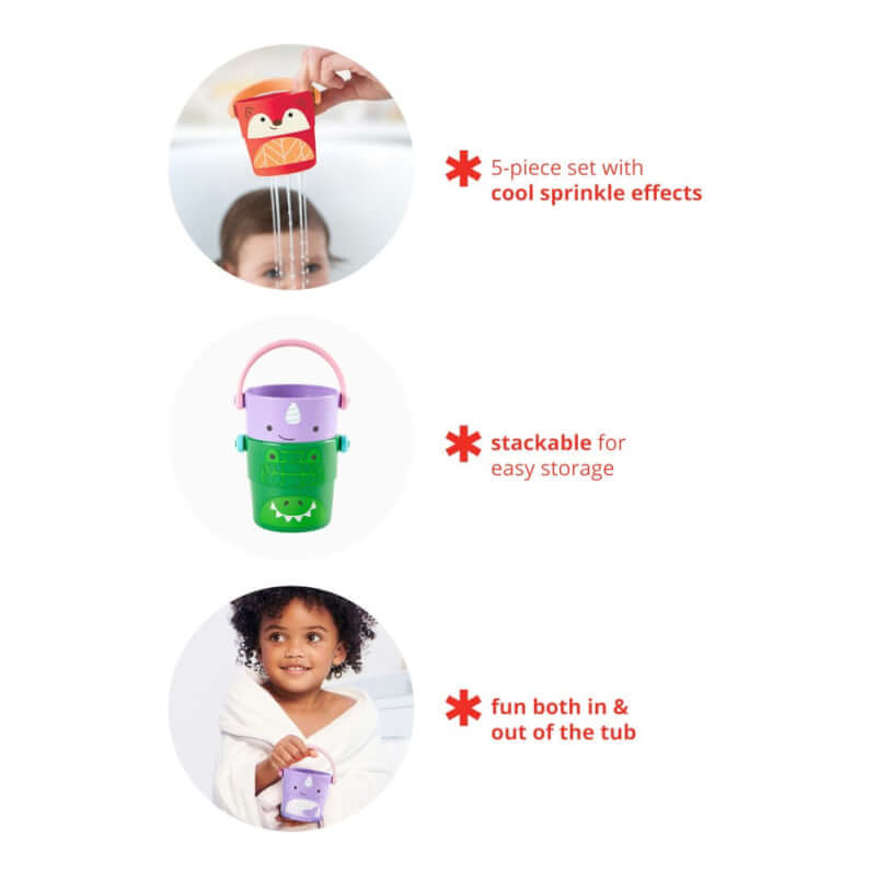 Skip Hop Zoo Stack and Pour Buckets